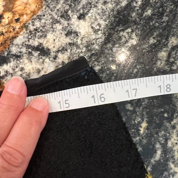 Classiques Entier Black/Green/Yellow Wool Blend Nubby Tweed Pencil Skirt SIZE 10 - Picture 7 of 8